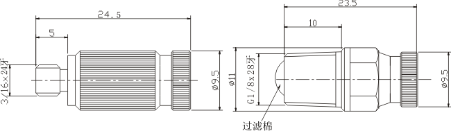 黃銅霧化噴嘴外形圖